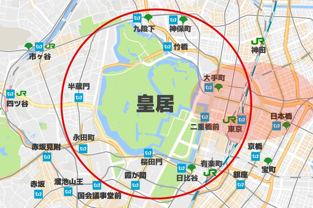 大手町・丸の内・東京駅のランステマップ